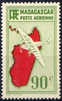 Timbre Ile de Madagascar.