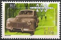 Timbre la Peugeot 203.