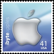 Timbre poste apple.
