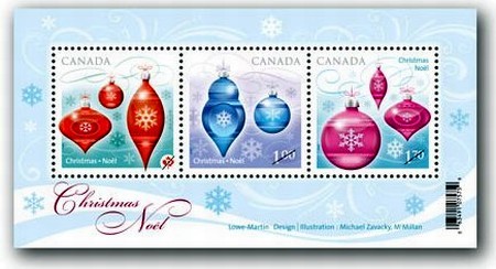 Timbre de Noel Canada.