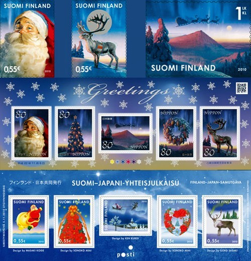 Timbre de Noel de Finlande.