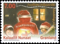 Timbre de Noel du Groeland.