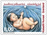 Timbre de Noel du Groeland.