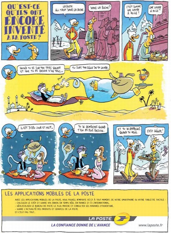 Les applications mobile de la Poste.
