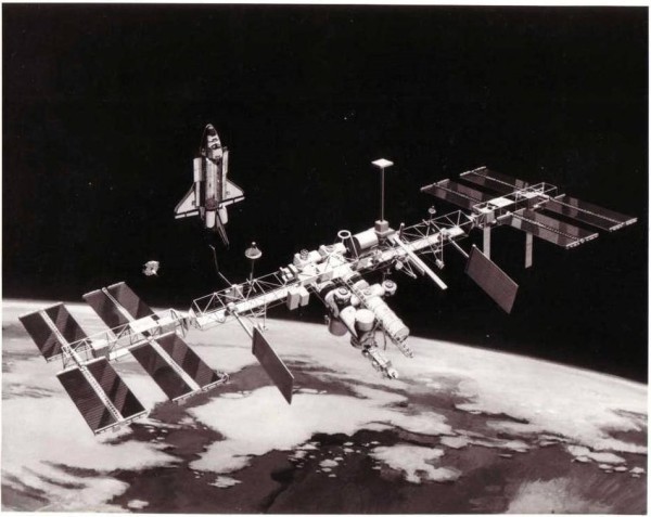 Photographie de l'ISS.