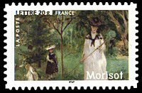 Timbre la chasse aux papillons. 