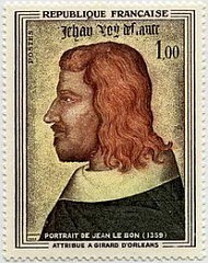 Timbre roi Jean le Bon.