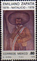Timbre du Bandit Emiliano Zapata.