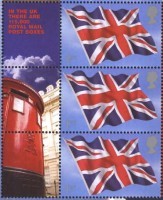 L'Union Jack sur timbre du Royaume uni.