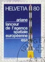 Timbre Fusée Ariane 4.