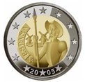 Pièces de 2 Euros commémorative Espagne 2005.