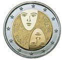 Pièces de 2 Euros commémorative Finlande 2006.