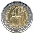 Pièces de 2 Euros commémorative Vatican 2005.