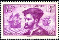 Timbre du navigateur Jacques Cartier.