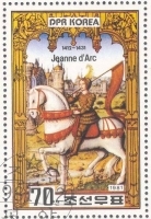 Timbre sur Jeanne d'Arc.