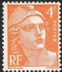 Marianne de Gandon - 4f Orange.