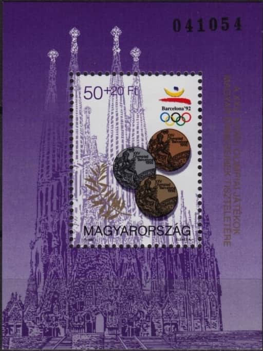 Bloc de timbre - Les Jeux Olympiques de Barcelone 92.