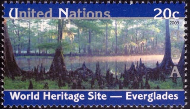 Timbre - Les Everglades patrimoine mondial de l'UNESCO.