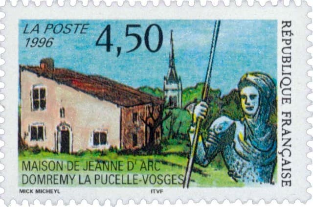 Timbre - Maison natale de Jeanne d'Arc a Domrémy.