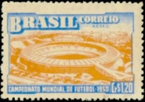 Timbre - Le stade de Maracana à Rio de Janeiro Brésil en 1950.