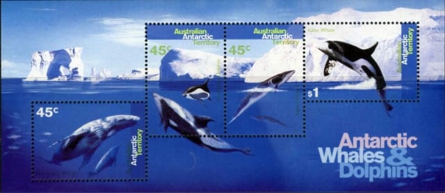 Timbres - Animaux marins de l'Antarctique.