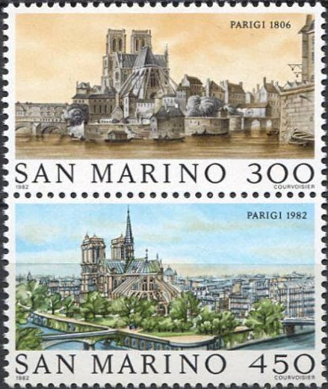 Timbres- A Notre-Dame, bat le cœur historique de la capitale parisienne.