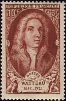 Timbre Antoine Watteau.