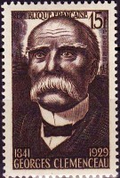 Timbre Georges Clemenceau.
