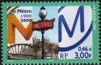 Timbre Metro Parisien.
