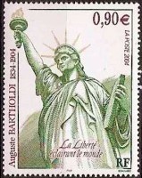 Timbre sur la Statue de la Liberté.