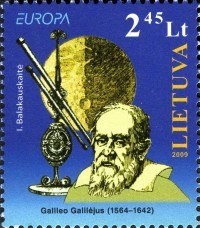 Timbre sur Galiléo Galiléi.