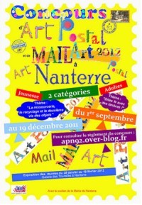 Concours d'art postal a Nanterre.
