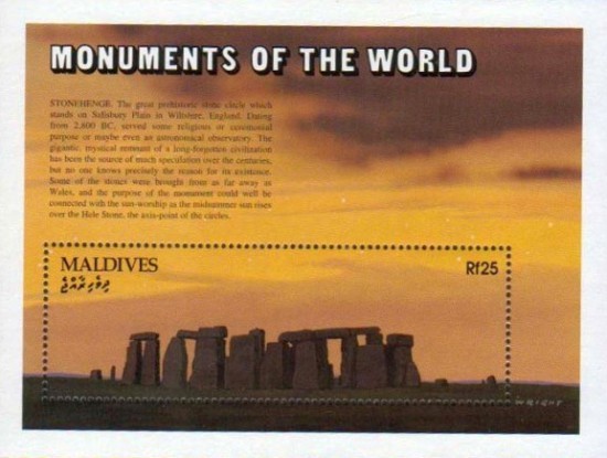Timbre monument du monde - Stonehenge.