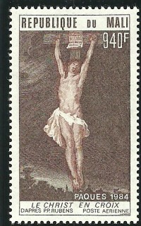 timbre - Le christ rend l'âme sur la croix.