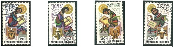 timbres des disciples Marc Jean Mathieu Luc.