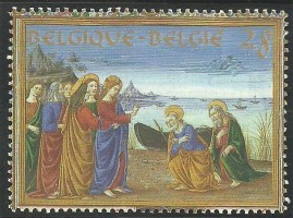Timbre - Jésus et ses apôtres pres du lac de Capharnaum.