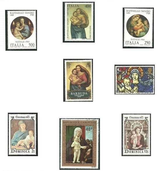 timbres-la-vierge-et-l-enfant-bloc-1