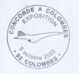 Cachet concorde a Colombes.