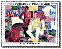 Timbre de France1961 - 14 juillet Roger de la Fresnaye.