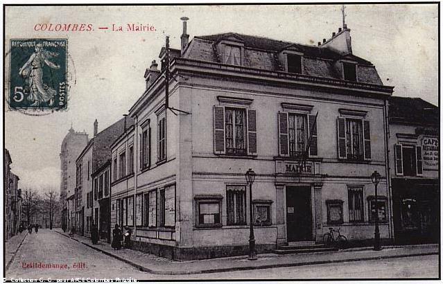 Ancienne mairie de Colombes en 1909