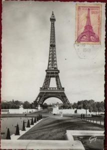 Carte postale de la Tour Eiffel.