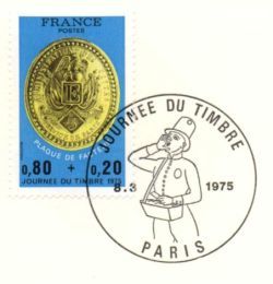 Plaque de facteur de Paris seconde république.
