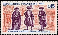 Timbre de France Ouverture des états généraux.