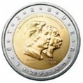 Pièces de 2 Euros commémorative Luxembourg 2005.
