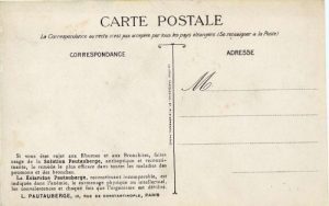carte postale patauberge jo 1924 verso 1.