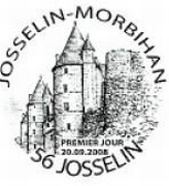 Oblitération premier jour Josselin Morbihan millénaire.
