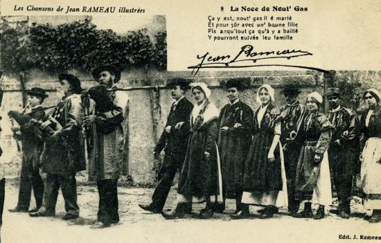 Carte postale Jean Rameau - La noce de Nout gas