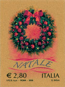 Timbres noël 2008 - Italie.