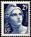 Marianne de Gandon - 25f Bleu.
