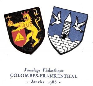 Jumelage philatélique Colombes Frankhental Janvier 1983.